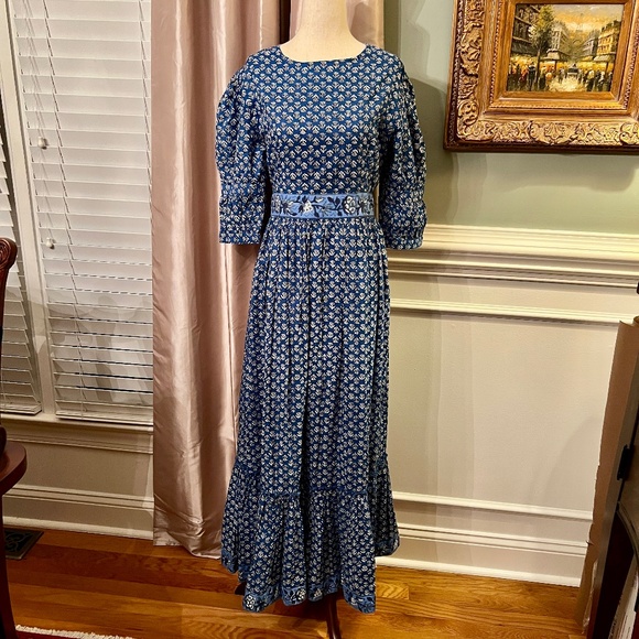 NWOT Madison Mathews Perrin Open Back Maxi Dress Size MEDIUM - Picture 2 of 5